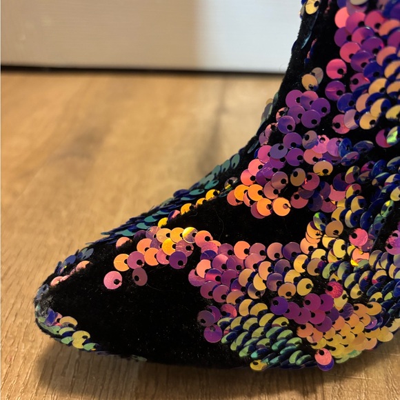 Sexy Sequin Multicolor Boots - Picture 5 of 8